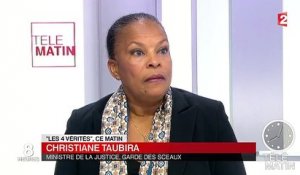Moirans: Christiane Taubira dénonce "une insupportable prise d'otage"