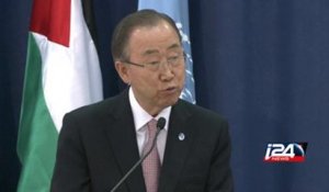 Ban Ki-moon réclame la fin de l'"occupation israélienne"