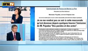 Fillon: Marine Le Pen "ne peut pas refuser de débattre"