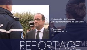 [REPORTAGE] Présentation de l'enquête par les gendarmes et pompiers de Puisseguin