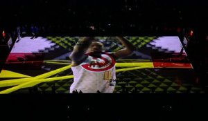 Projections 3D sur le terrain de Basket-ball des Atlanta Hawks - Opening Night