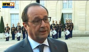 Mort de Helmut Schmidt: "C'est un grand Européen qui vient de s'éteindre", déclare Hollande
