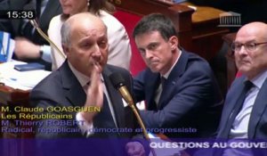 Fabius confond le député Goasguen avec "monsieur Assad"