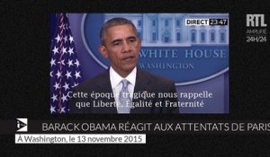 Barack Obama : "Liberté, Égalité et Fraternité ne sont pas que des valeurs de la France"
