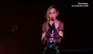 Attaques à Paris : la lourde minute de silence pendant un concert de Madonna
