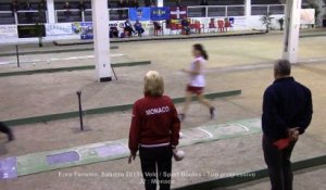 Qualifications tir progressif 1 sur 2, Sport Boules, Euro Féminin, Saluzzo 2015