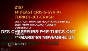 Un avion russe abattu par la Turquie