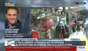 Le regard de Challenges: Ségolène Royal a annoncé la mise en place de protiques de sécurité à Lille et à Paris - 24/11