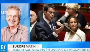 Régionales : Manuel Valls n'est pas assez engagé contre le FN