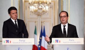 Déclaration conjointe avec le Premier ministre Matteo Renzi