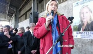 Régionales : Marine Le Pen en campagne en Thiérache