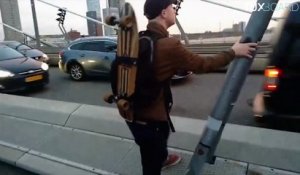 CHOC : un skateur chute d'un pont de 139m à Rotterdam