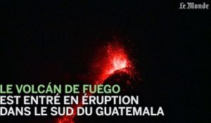 Le Volcán de Fuego en éruption au Guatemala