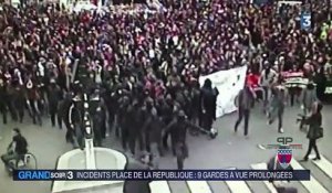 Violences à Paris : neuf gardes à vue prolongées