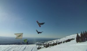 Descente en plan-séquence en snowboard au Peace Park 2015