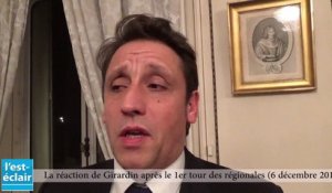 La réaction d'Olivier Girardin après le 1er tour des élections régionales