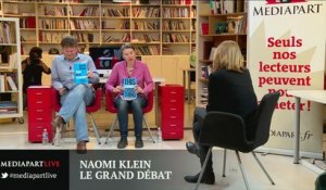 Naomi Klein, special guest of Mediapart Live (with Kumi Naidoo)