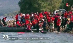 Crise des migrants : la France et l'Allemagne appellent à réduire le flux
