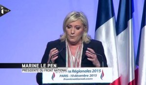 Marine Le Pen discrédite le front républicain lors de son dernier meeting