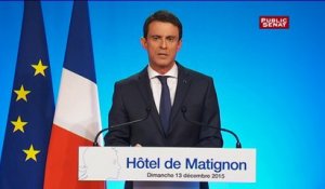 Réaction Manuel Valls :  "Tout cela nous oblige à entendre davantage les Français, à agir sans relache, plus vite,  pour obtenir plus de résultats"
