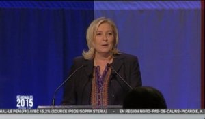 Régionales : Marine Le Pen dénonce "les dérives et dangers d'un régime à l'agonie"