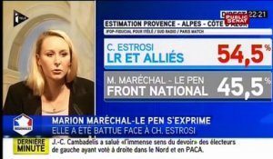 Défaite de Marion Marechal le Pen malgré « le meilleur score Front national de France »