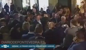 Mariano Rajoy se fait frapper en pleine campagne - ZAPPING ACTU DU 17/12/2015