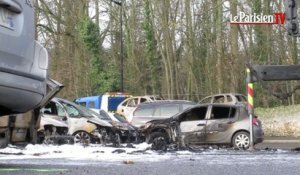 Seize voitures incendiées à Dammartin-en-Goële