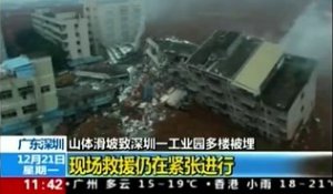 Spectaculaire glissement de terrain en Chine, une centaine de disparus
