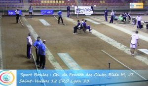 Troisième tour, tir progressif, Club Elite Masculin J7, Saint-Vulbas vs CRO Lyon, Sport-Boules, saison 2015-2016