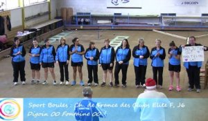 Présentation des équipes, Club Elite Féminin J6, Digoin contre Fontaine, Sport-Boules, saison 2015-2016