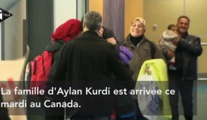 La famille d'Aylan Kurdi est arrivée au Canada