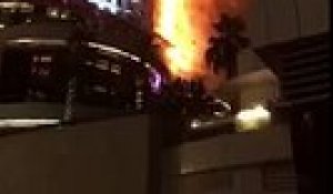 Un incendie monstre vient d'éclater à Dubaï dans une tour près du lieu des festivités du Nouvel An