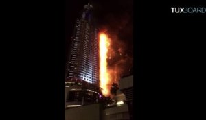 Incendie - Tour Address Building (Dubaï)