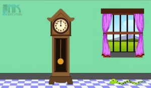 Hickory Dickory Dock Nursery Rhyme  - Cartoon Animation Rhymes & Songs for Children