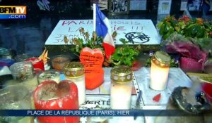 Paris: après les attentats, la place de la République est devenue un lieu de recueillement