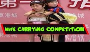 Wife Carrying Competition in China - Crazy Video