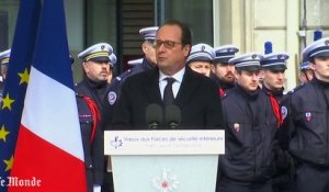 Hollande aux forces de l'ordre : "Jamais votre fonction n'a été plus nécessaire"
