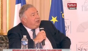 Gérard Larcher : "Que le nom du Président soit Hollande ou Sarkozy, je me méfie des lois de pulsion"