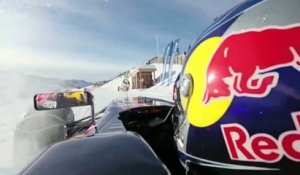 Quand un pilote teste sa F1 sur la neige