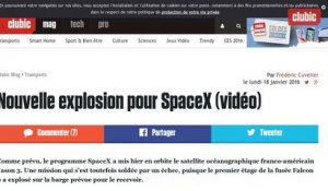 SpaceX - Explosion à l'amerrissage