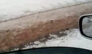 De la neige dans le centre de l'Arabie saoudite