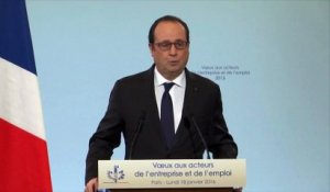 François Hollande détaille son plan pour l'emploi