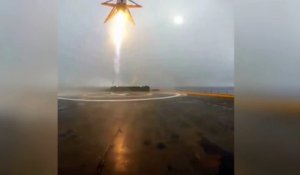 L'impressionnant crash de la fusée SpaceX