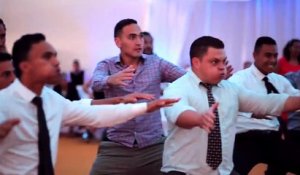 Haka à un mariage