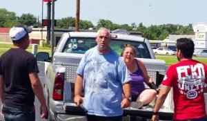 Un héro intervient alors qu'un homme cogne sa femme sur un parking aux USA