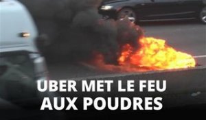Uber : les taxis font exploser leur colère à Paris