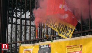 Manifestation de la CGT, à Rodez, en soutien aux syndicalistes de Goodyear
