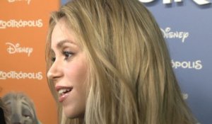 Shakira At The Barcelona Premiere of 'Zootopia' Speaking Spanish