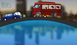 Wheels On The Bus Go Round And Round - 3D Animation Kids Songs | Nursery Rhymes for Children